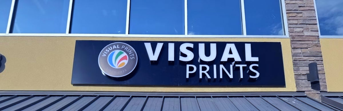 VisualPrints Sign above doorway